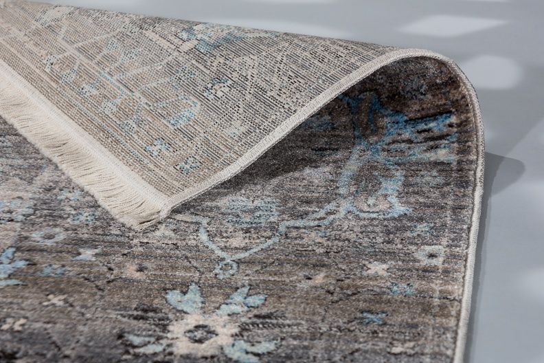 Teppich MYSTIK Grau-Blau - 160 cm x 235 cm