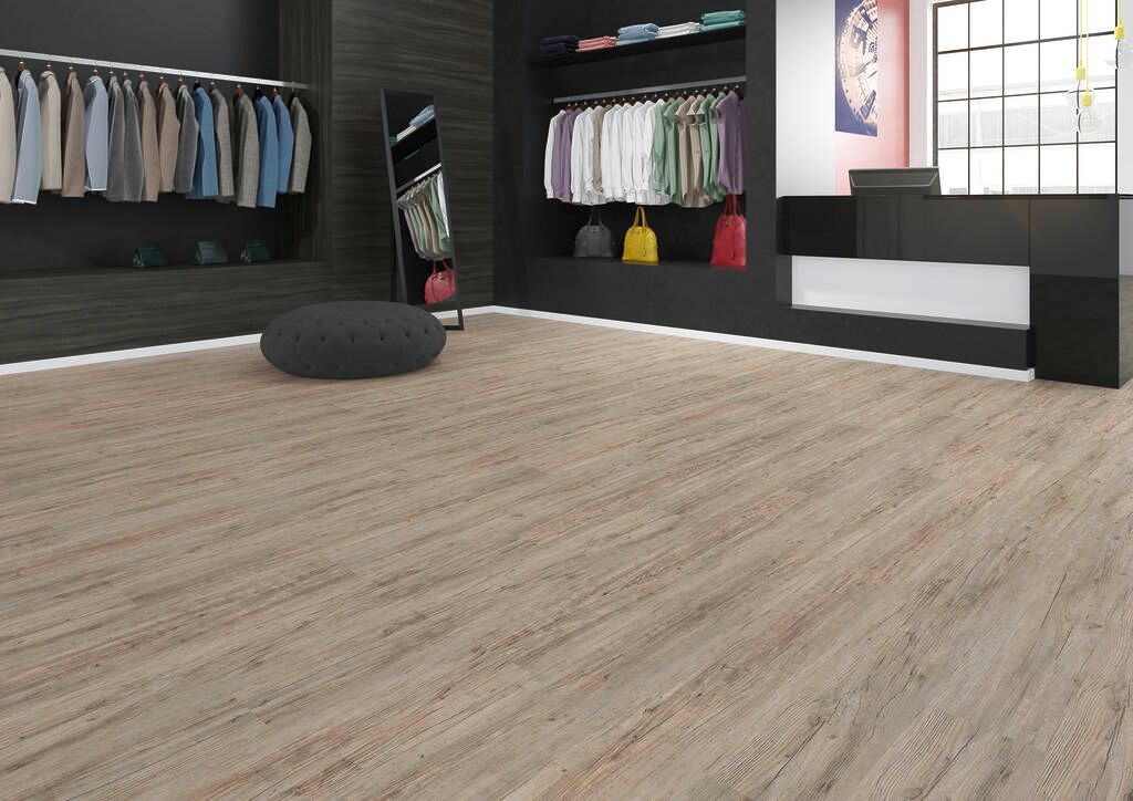 Designboden Fliese 184,2 mm x 1219,2 mm DESIGN 555 Dryback 5518 Grey Driftwood - Nutzschichtdicke 0,55 mm