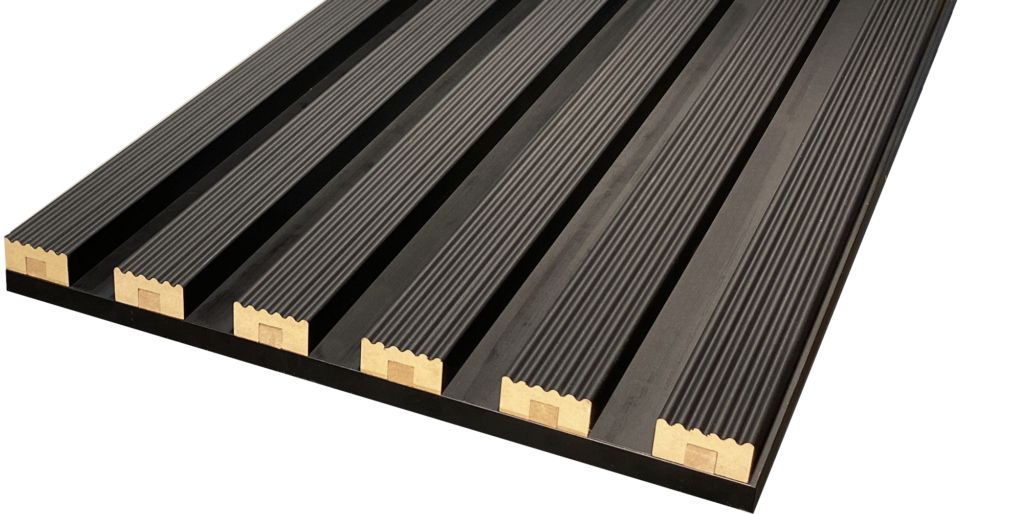 Wand- Akustikpaneel Sonoma Welle mit 6 Lamellen V1 B/H 48,4 cm / 275 cm