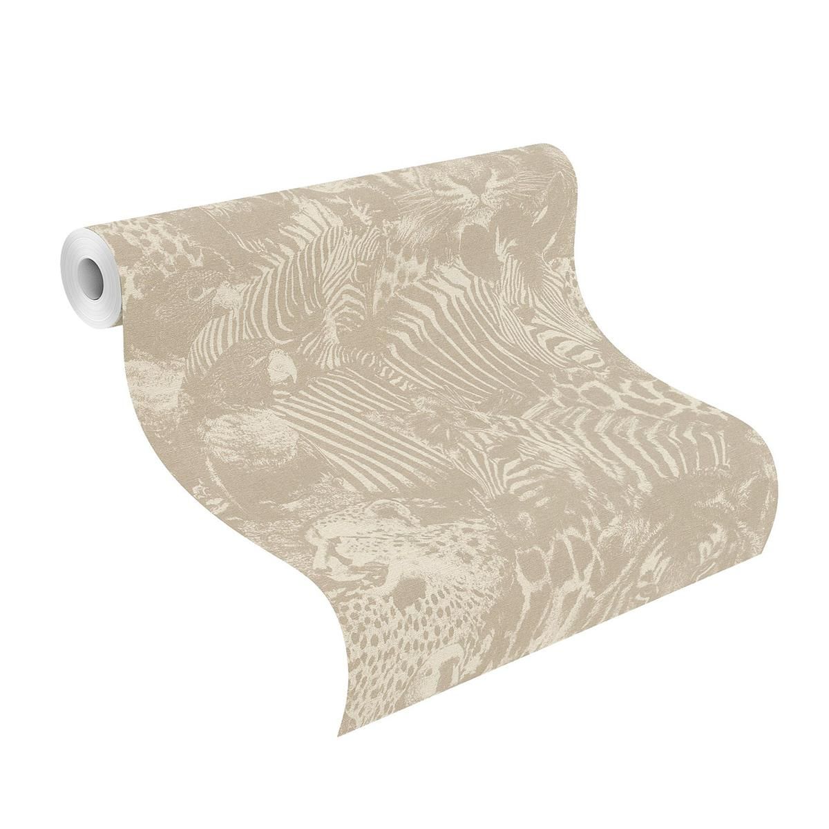 Tapete Culture Exotic Vinyltapete Leinen versetzter Ansatz 53 cm x 10,05 m