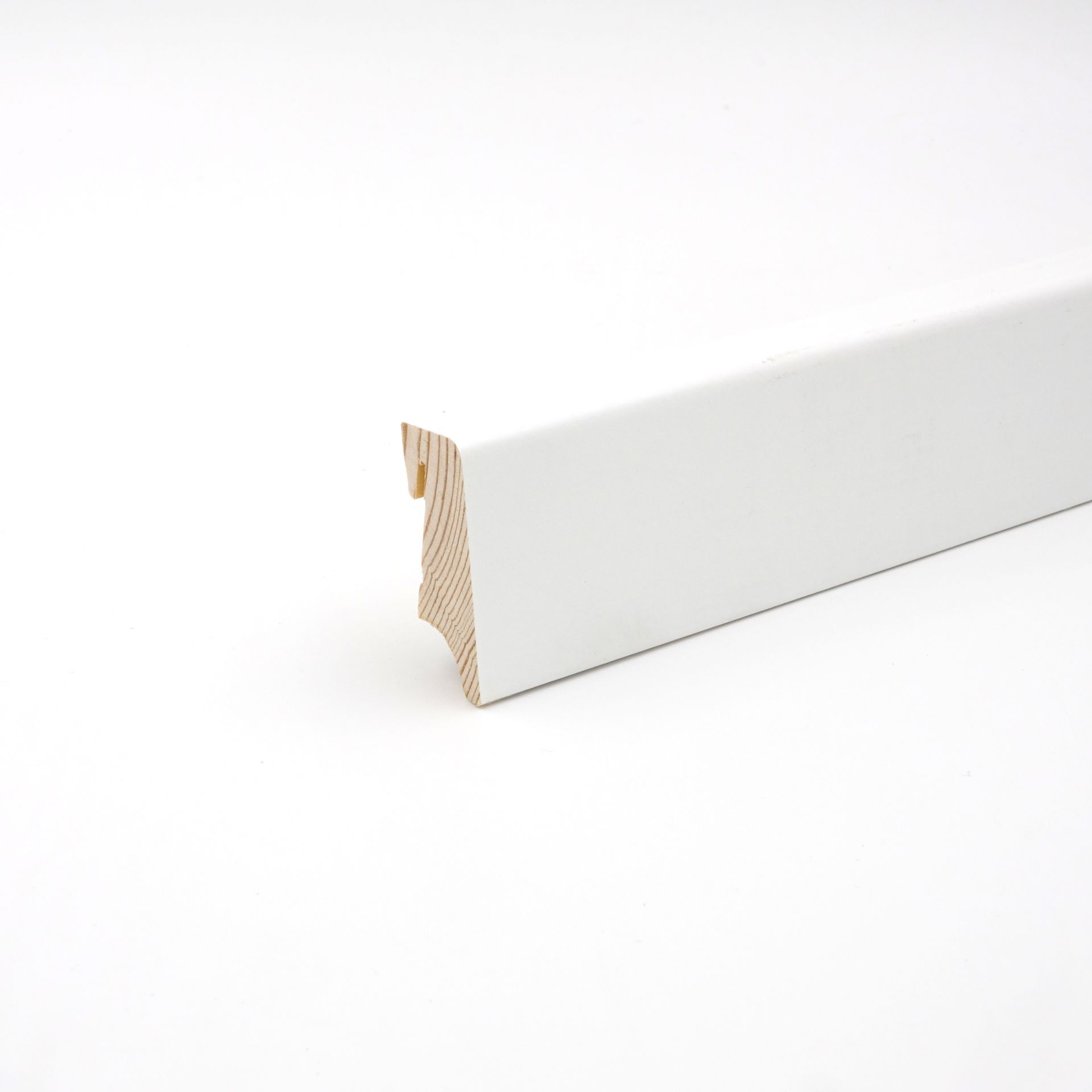 Sockelleiste Cubica Clip A Kiefer Weiß 1328 (10 Stück) - 1,6 x 4 x 240 cm