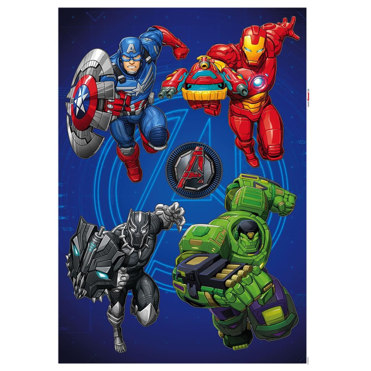 Wandtattoo - Avengers Mech Strike  - Größe 50 x 70 cm