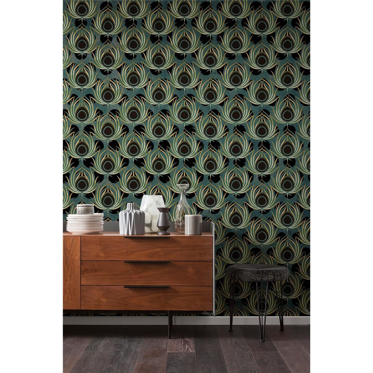 Vlies Fototapete - Paon Vert - Größe 200 x 280 cm
