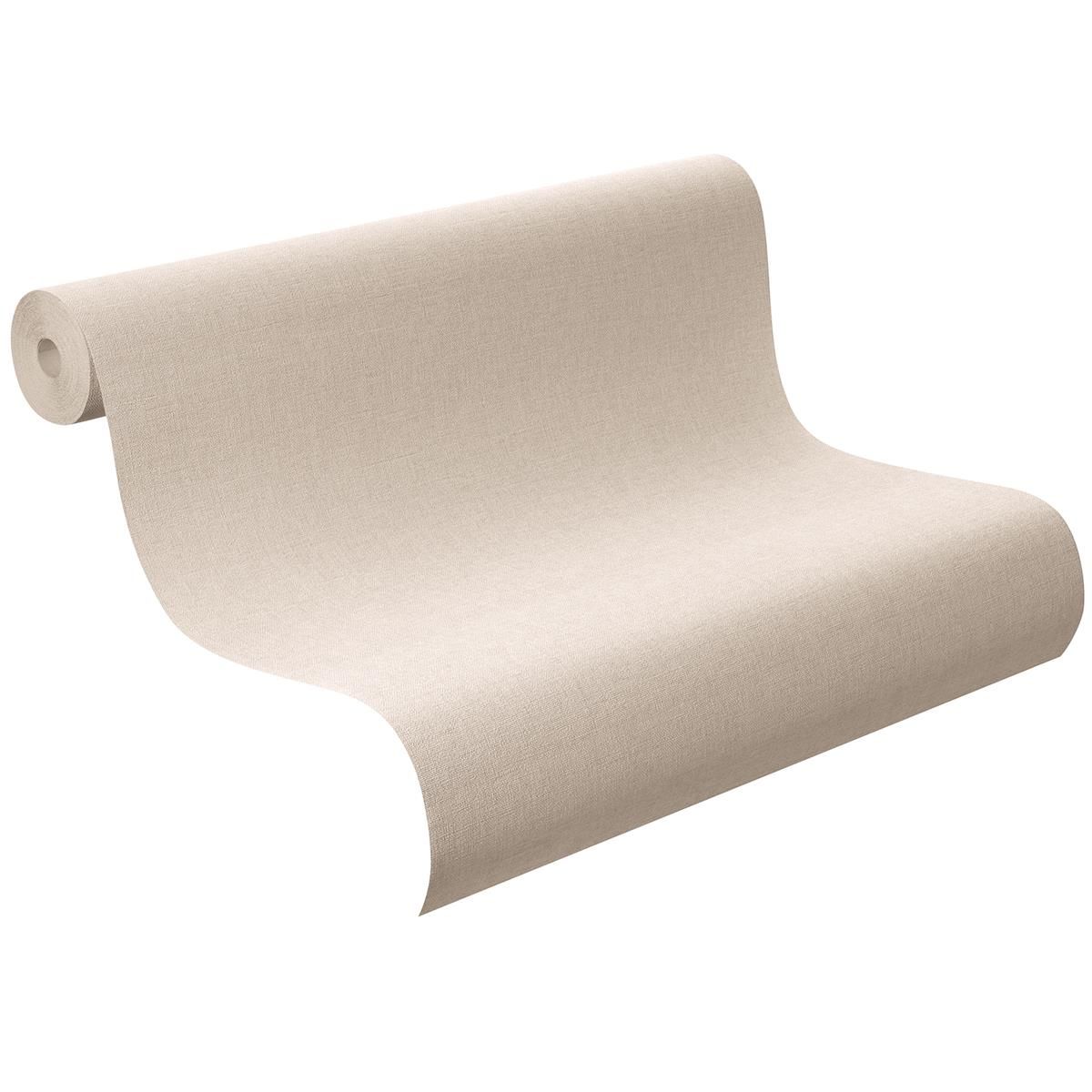 Tapete Basic universell Vinyltapete Taupe ansatzfrei 53 cm x 10,05 m