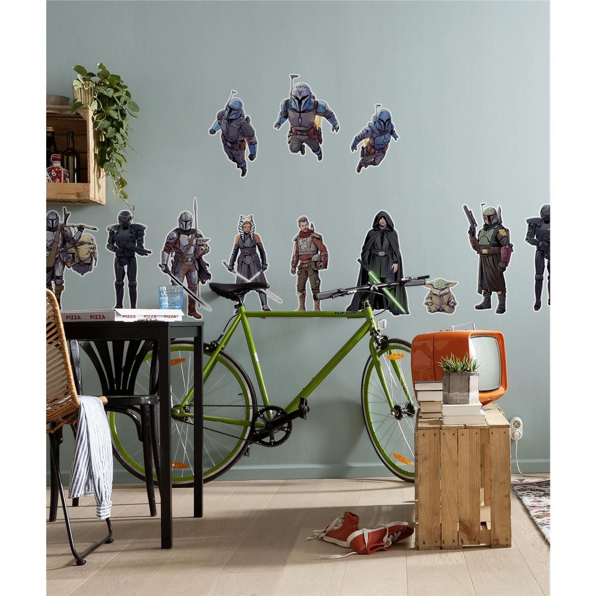Wandtattoo - Mandalorian Iconic Figures  - Größe 100 x 70 cm