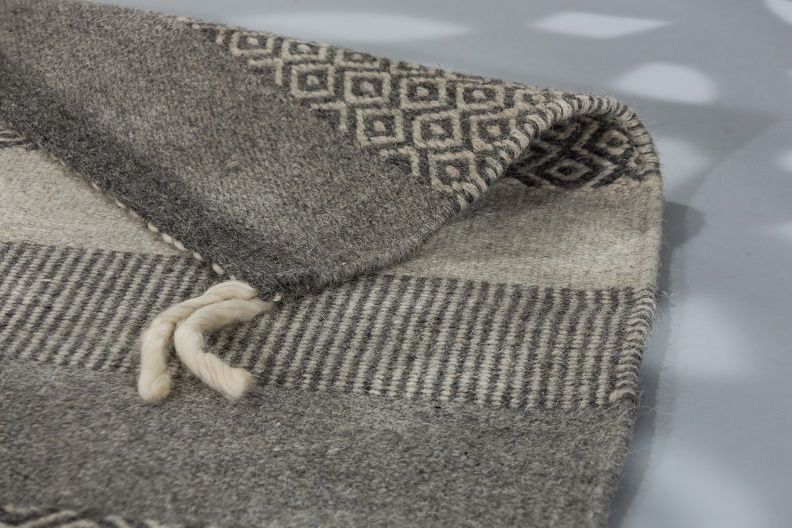 Teppich BOTANA Grau-Beige - 170 cm x 240 cm