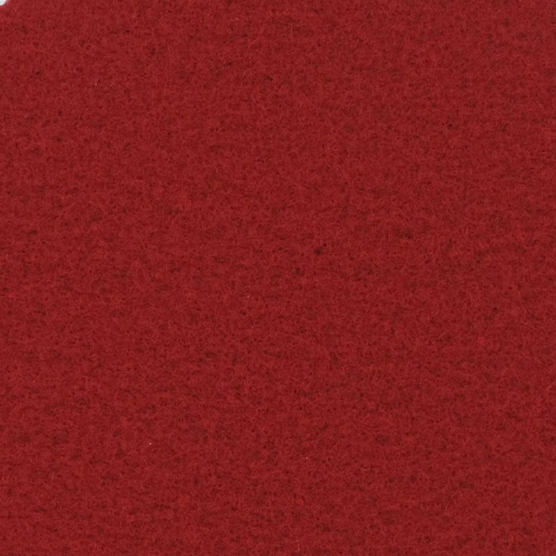 Messeboden Flacher-Nadelvlies EXPOSTYLE Richelieu Red 9522 mit Schutzfolie  - Rollenbreite 200 cm