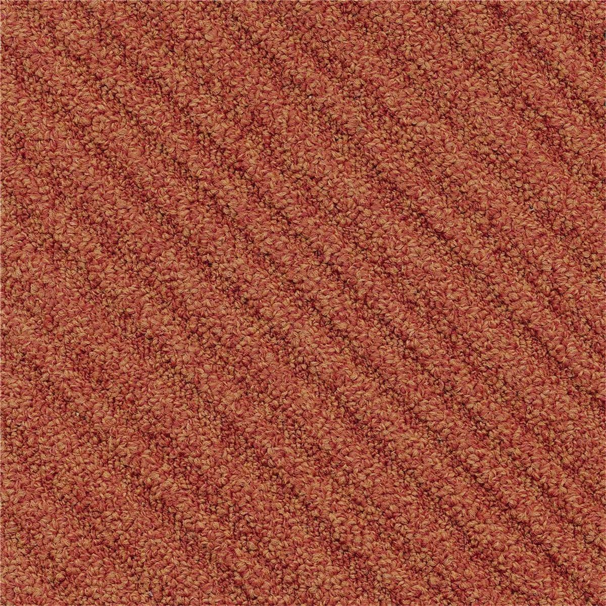Teppichfliesen 25 x 100 cm Schlinge strukturiert Traverse B968 4405 Orange Linear