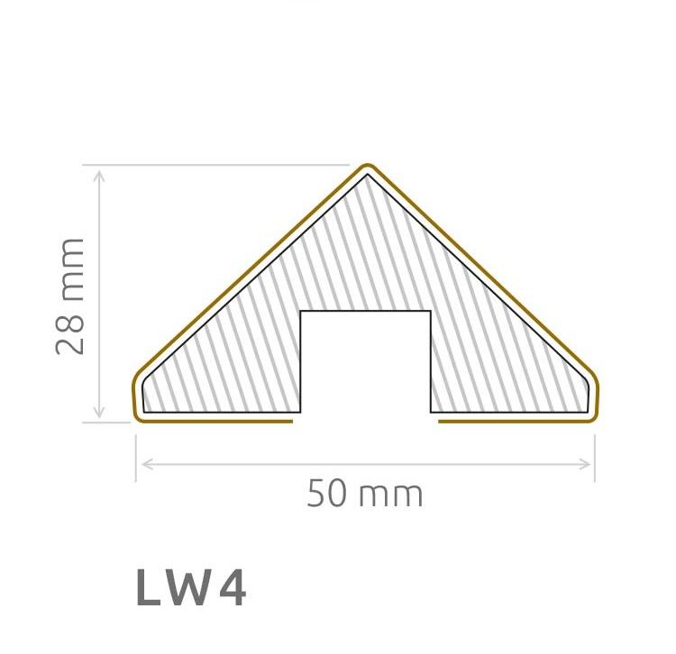 Wand- Akustikpaneel Kiefer Welle mit 6 Lamellen V1 B/H 48,4 cm / 275 cm