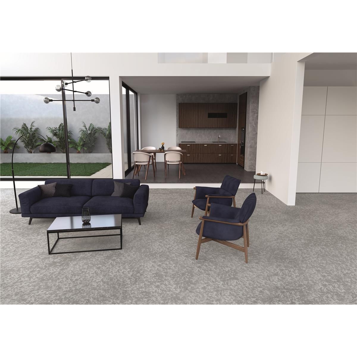 Teppichboden Infloor-Girloon Cascade Level-Cut-Loop Violett 571 gemustert - Rollenbreite 400 cm