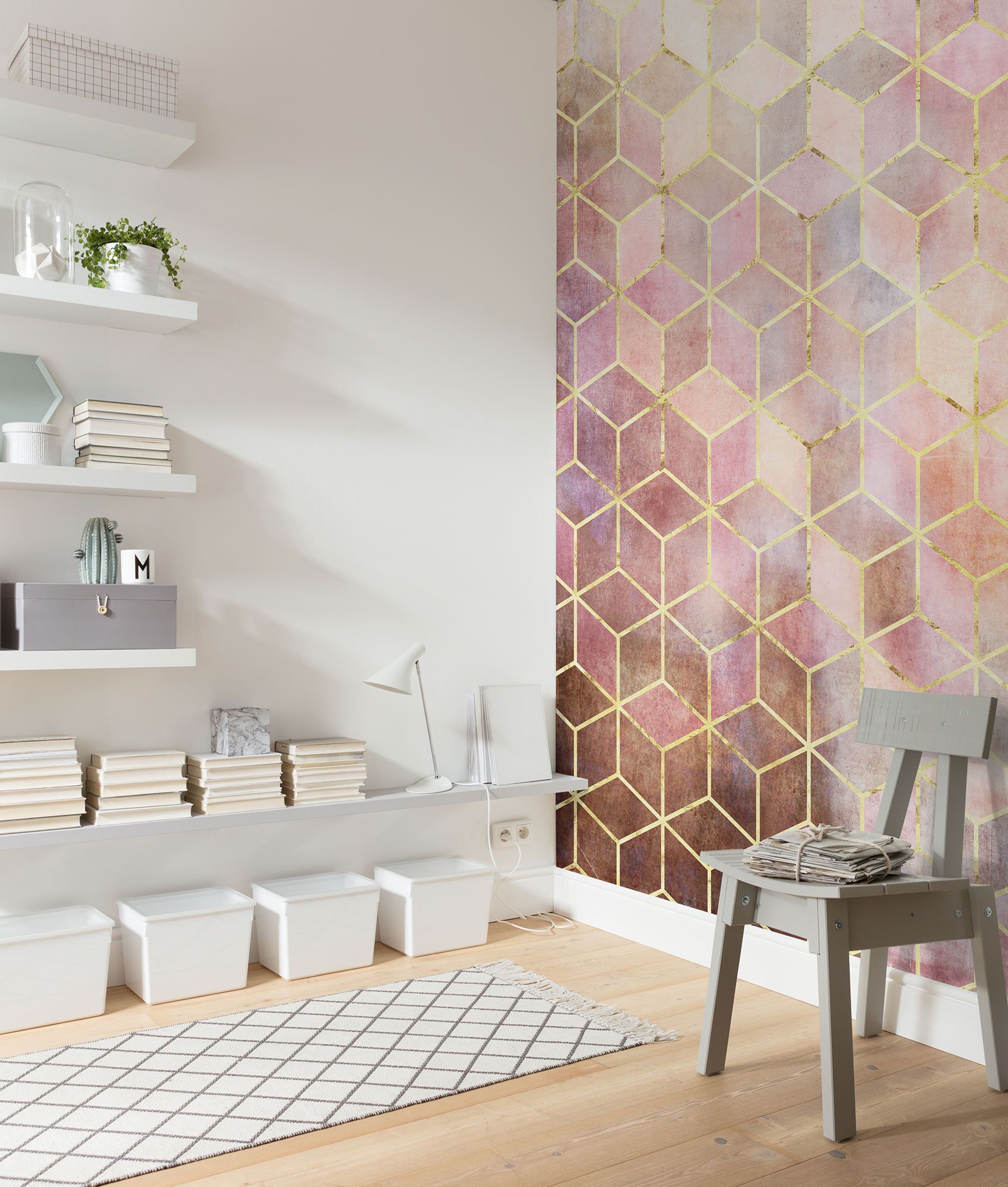 Vlies Fototapete - Mosaik Rosso - Größe 200 x 250 cm