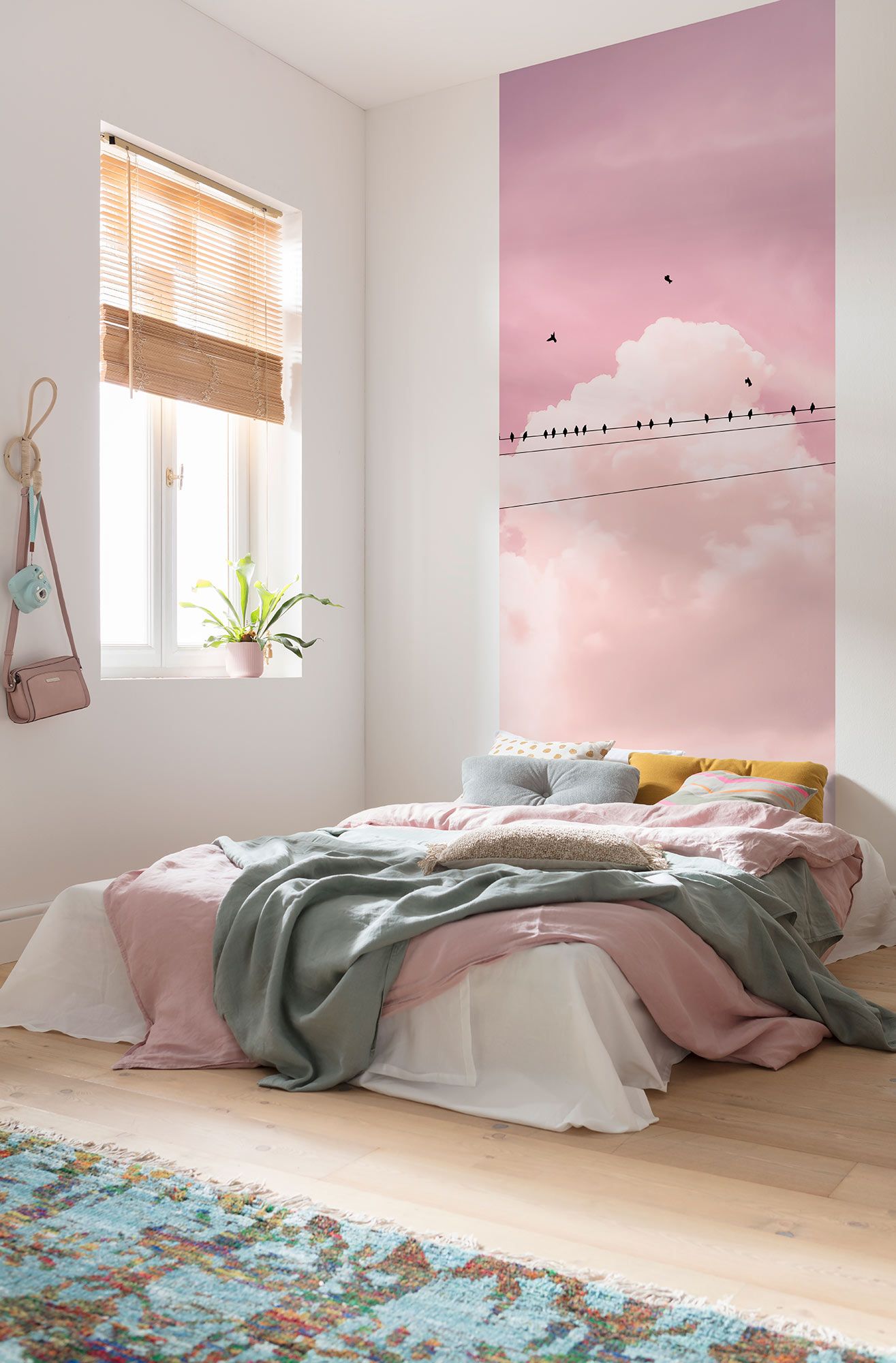 Vlies Fototapete - Cloud Wire Panel - Größe 100 x 250 cm