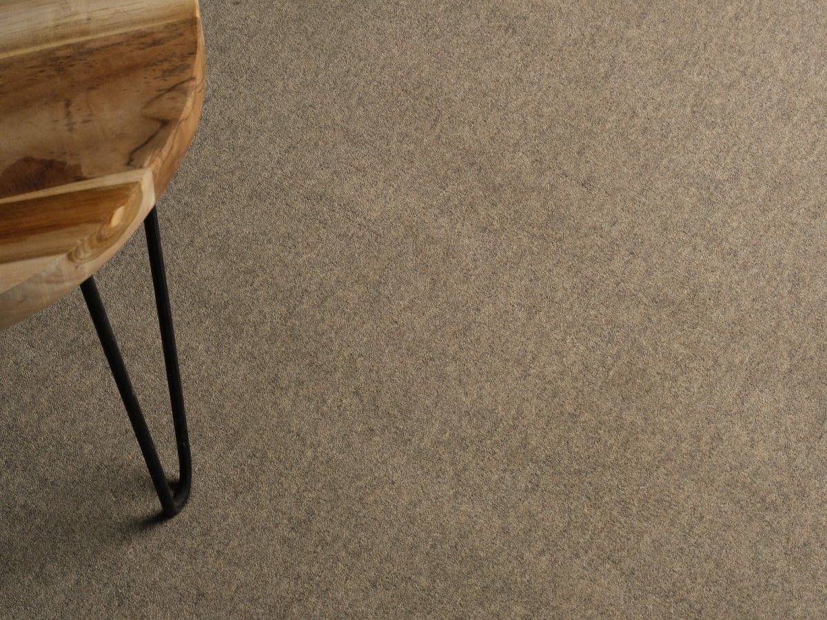 Teppichboden Frisé Haselnuss 191 Eco-Velvet ITC uni - Rollenbreite 400 cm