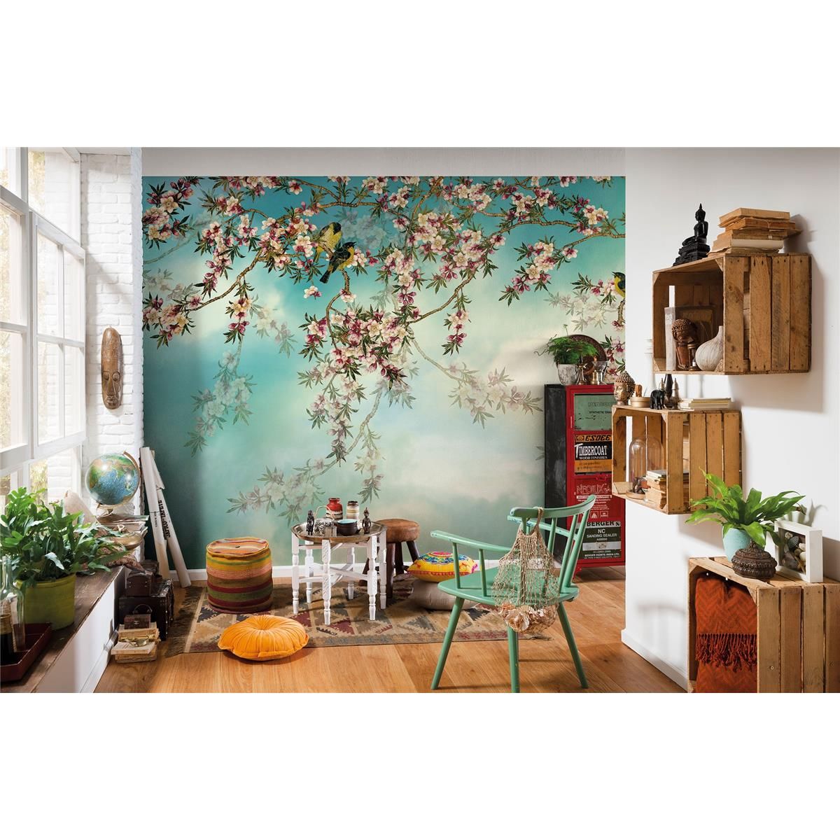 Papier Fototapete - Sakura - Größe 368 x 254 cm