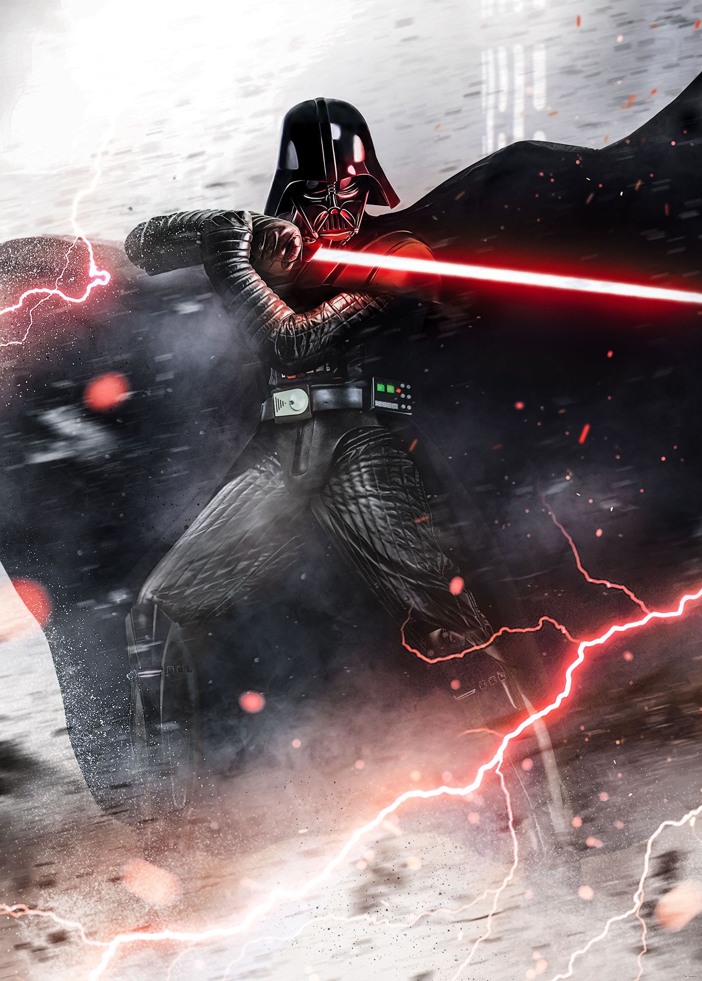 Vlies Fototapete - Star Wars Vader Dark Forces - Größe 200 x 280 cm