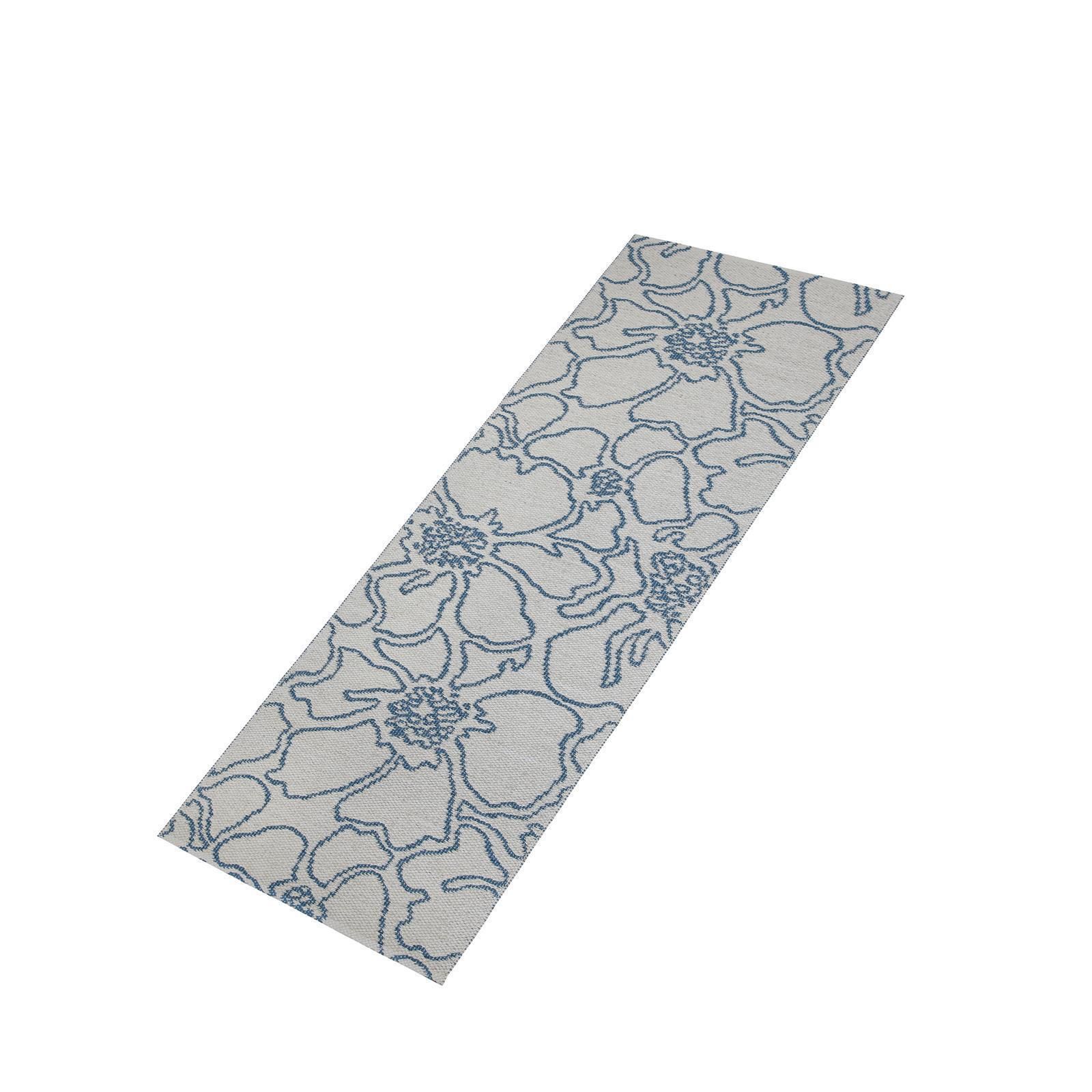 Teppich Swedy FLOU V23 Blau-Grau - 60 cm x 160 cm
