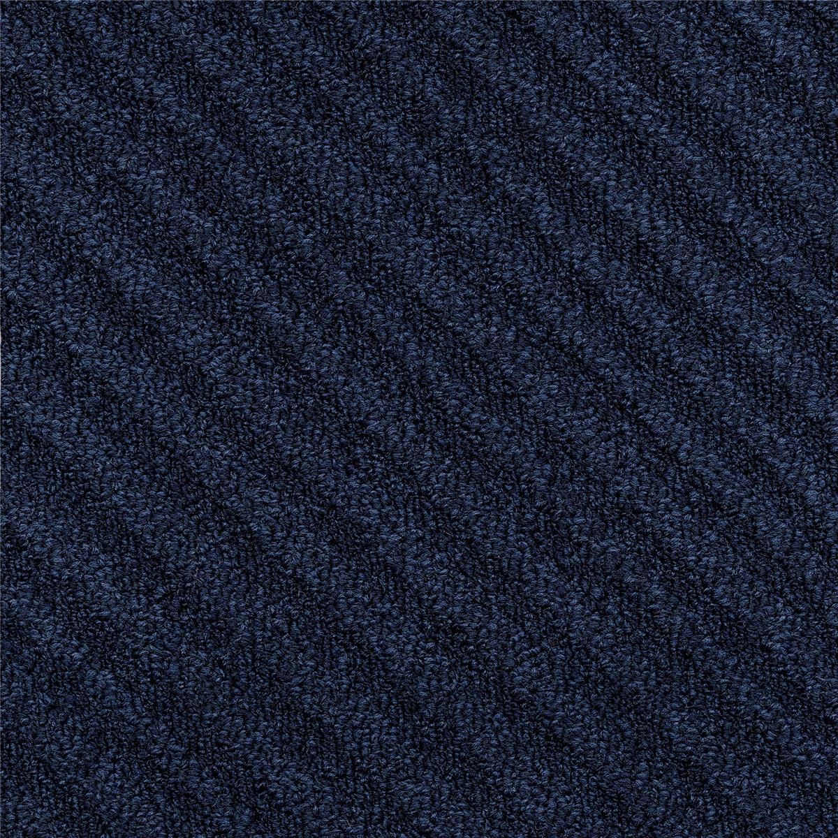 Teppichfliesen 25 x 100 cm Schlinge strukturiert Traverse B968 8811 Blau Linear