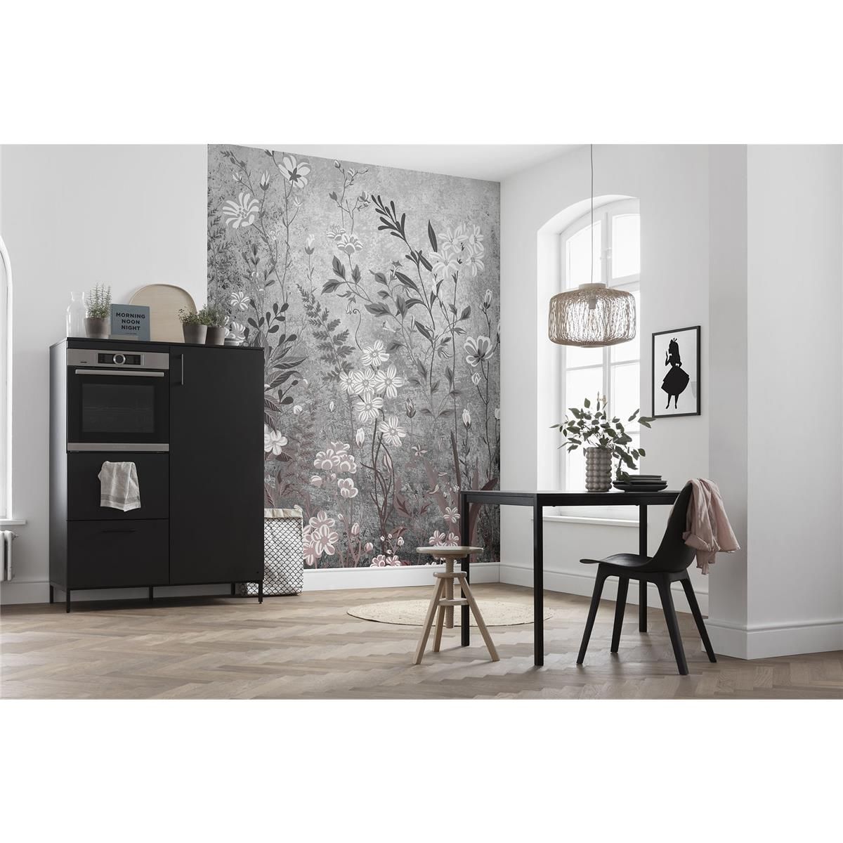 Vlies Fototapete - Moonlight Flowers  - Größe 200 x 250 cm