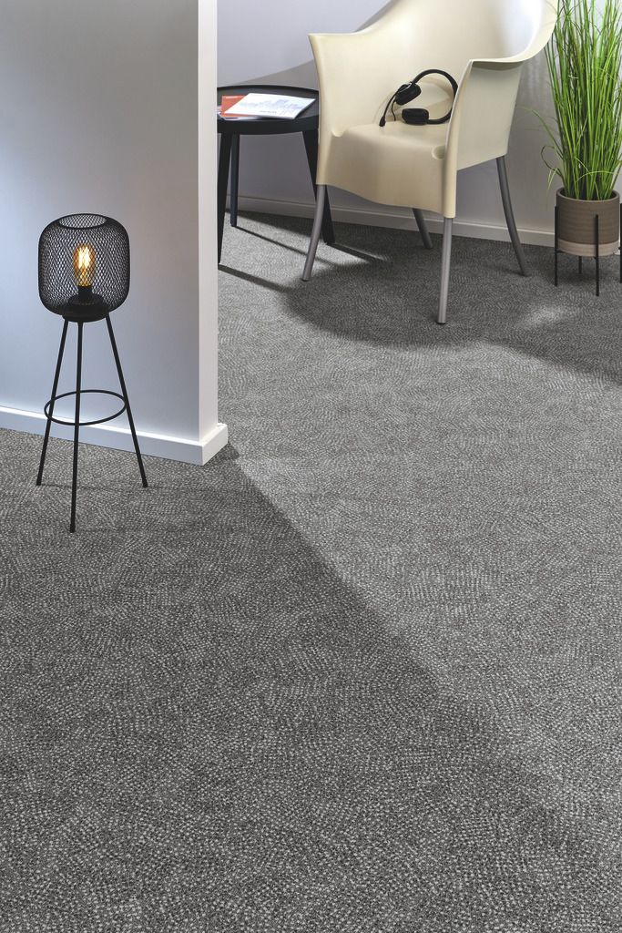 Teppichboden Vorwerk Superior 1014 VARIA DESIGN Velours Grau 5W43 - Rollenbreite 400 cm