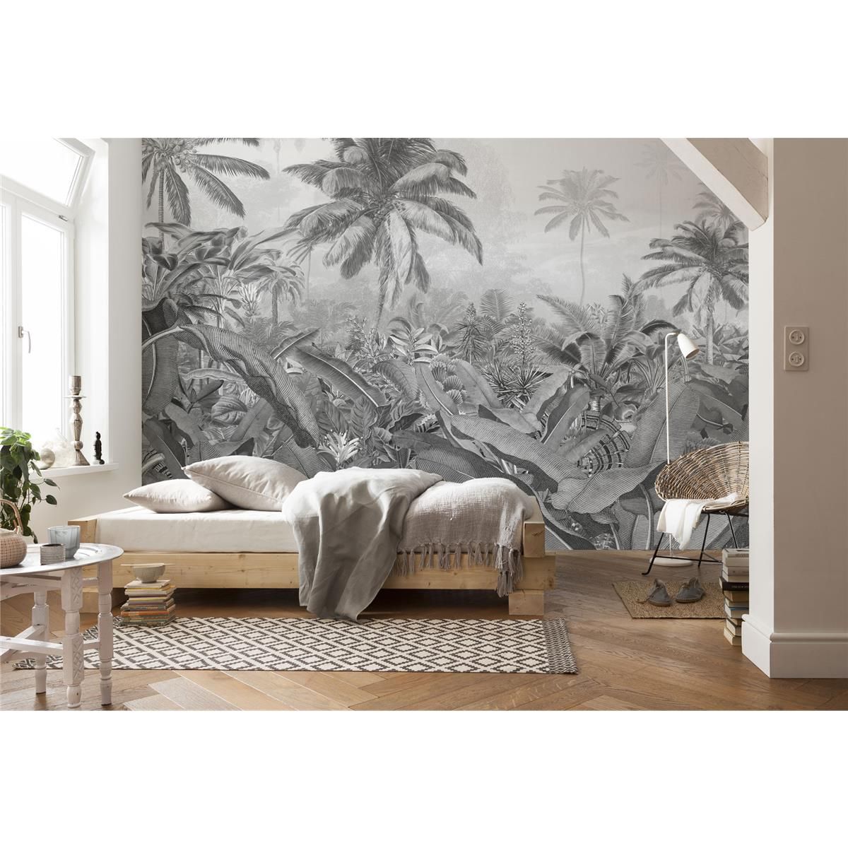 Vlies Fototapete - Amazonia Black and White - Größe 400 x 250 cm