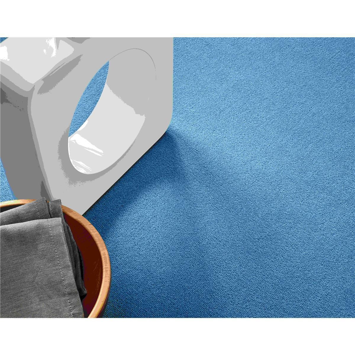 Teppichboden Vorwerk Passion 1021 BINGO Velours Blau 3R32 - Rollenbreite 500 cm