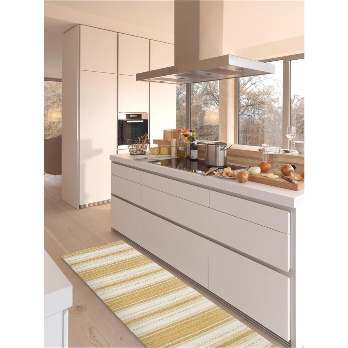Teppich Swedy MALVA V5 Sonnengelb-Beige - 60 cm x 120 cm