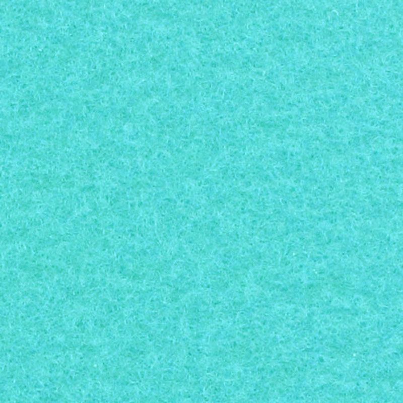 Messeboden Flacher-Nadelvlies EXPOSTYLE Turquoise 0924 mit Schutzfolie  - Rollenbreite 300 cm