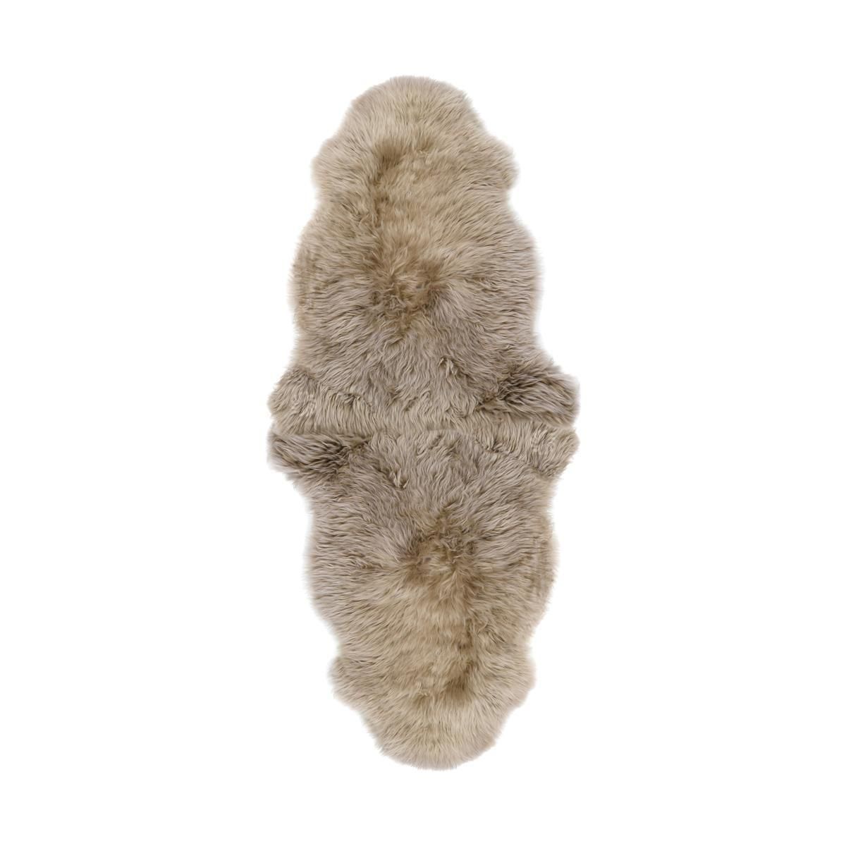 Heide Lammfell Lederlänge 180 cm - Doppelfell - Taupe