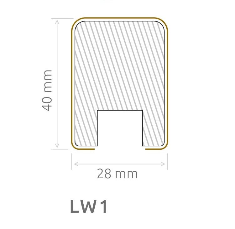 Wand- Akustikpaneel Kiefer Welle mit 6 Lamellen V1 B/H 48,4 cm / 275 cm