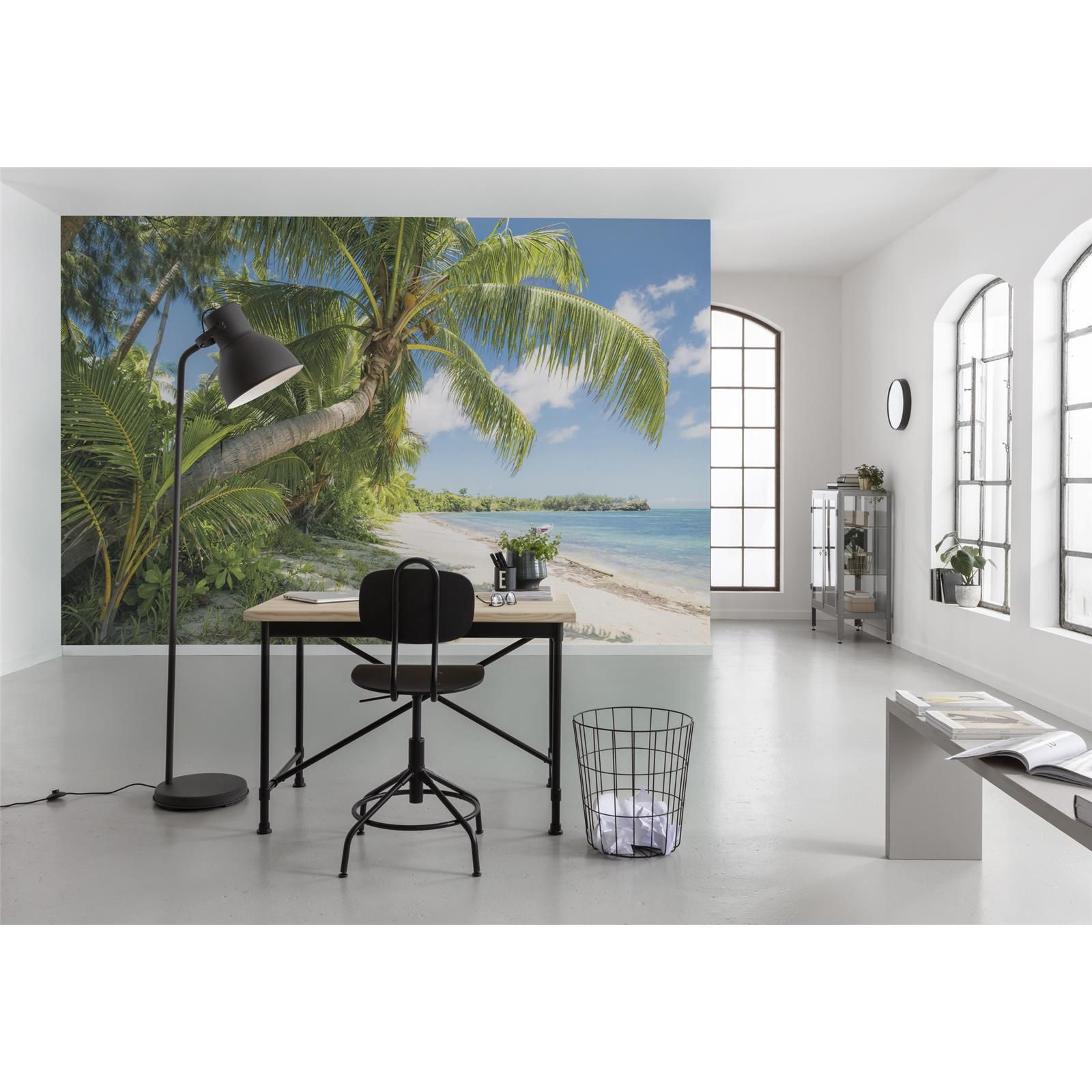 Vlies Fototapete - Fiji Dreams Boat  - Größe 450 x 280 cm