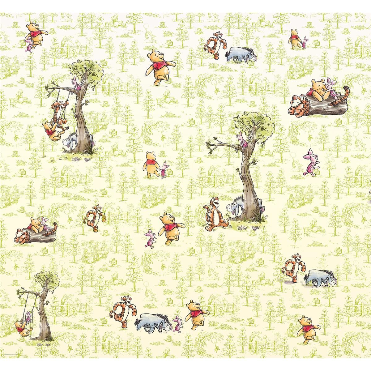 Vlies Fototapete - Winnie the Pooh Friends - Größe 300 x 280 cm