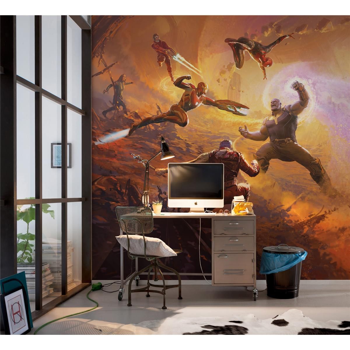 Vlies Fototapete - Avengers Epic Battle Titan - Größe 250 x 280 cm