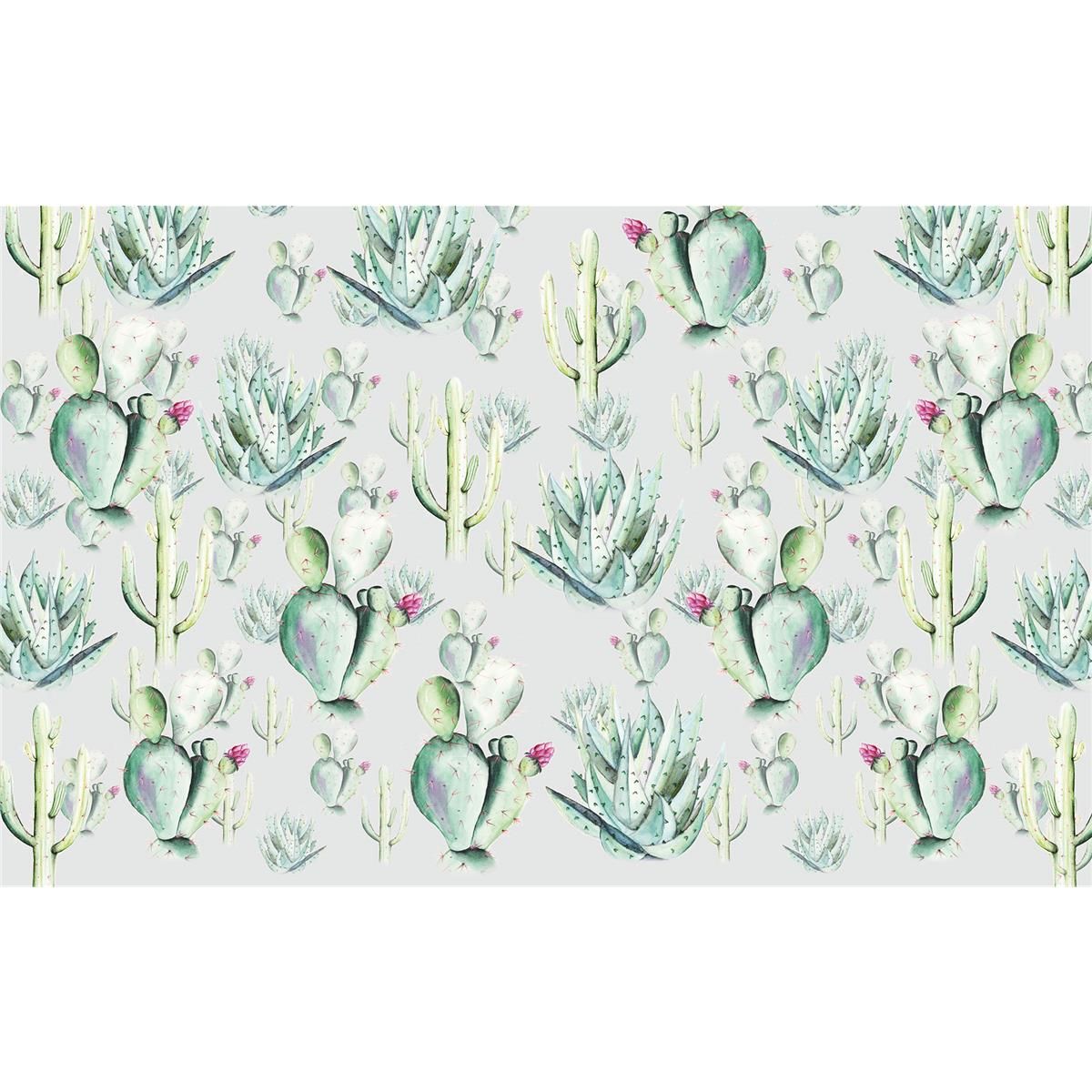 Vlies Fototapete - Cactus Grey - Größe 400 x 250 cm