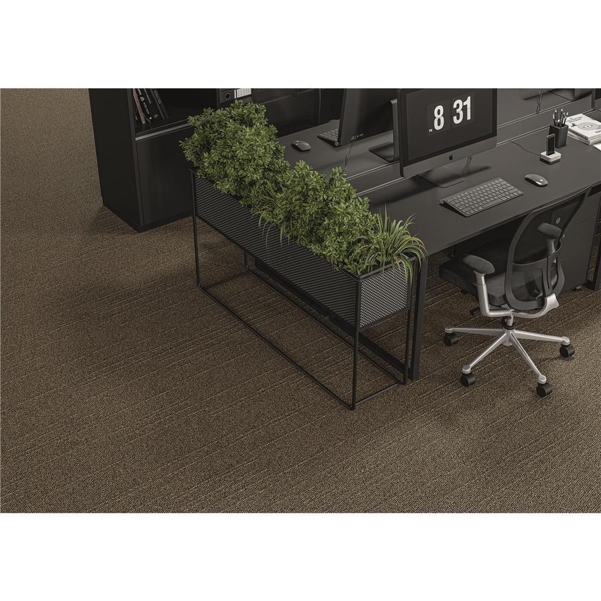 Teppichfliesen 25 x 100 cm selbsthaftend INFLOOR-GIRLOON Cover/Vario Blau 007-385 gemustert