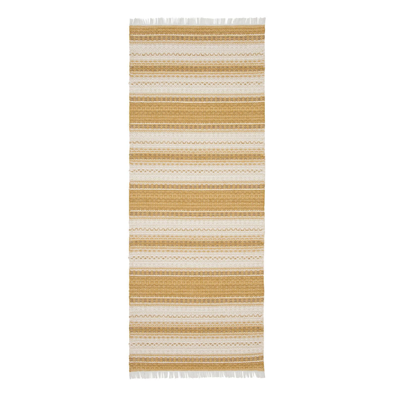 Teppich Swedy MALVA V5 Sonnengelb-Beige - 60 cm x 120 cm