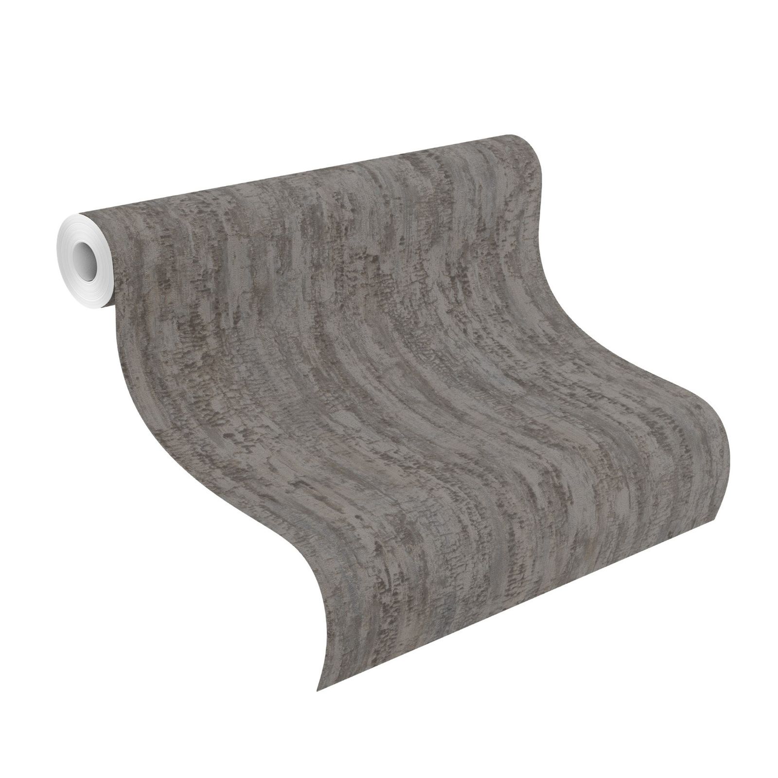 Tapete Modern floral Vinyltapete Anthrazit ansatzfrei 53 cm x 10,05 m