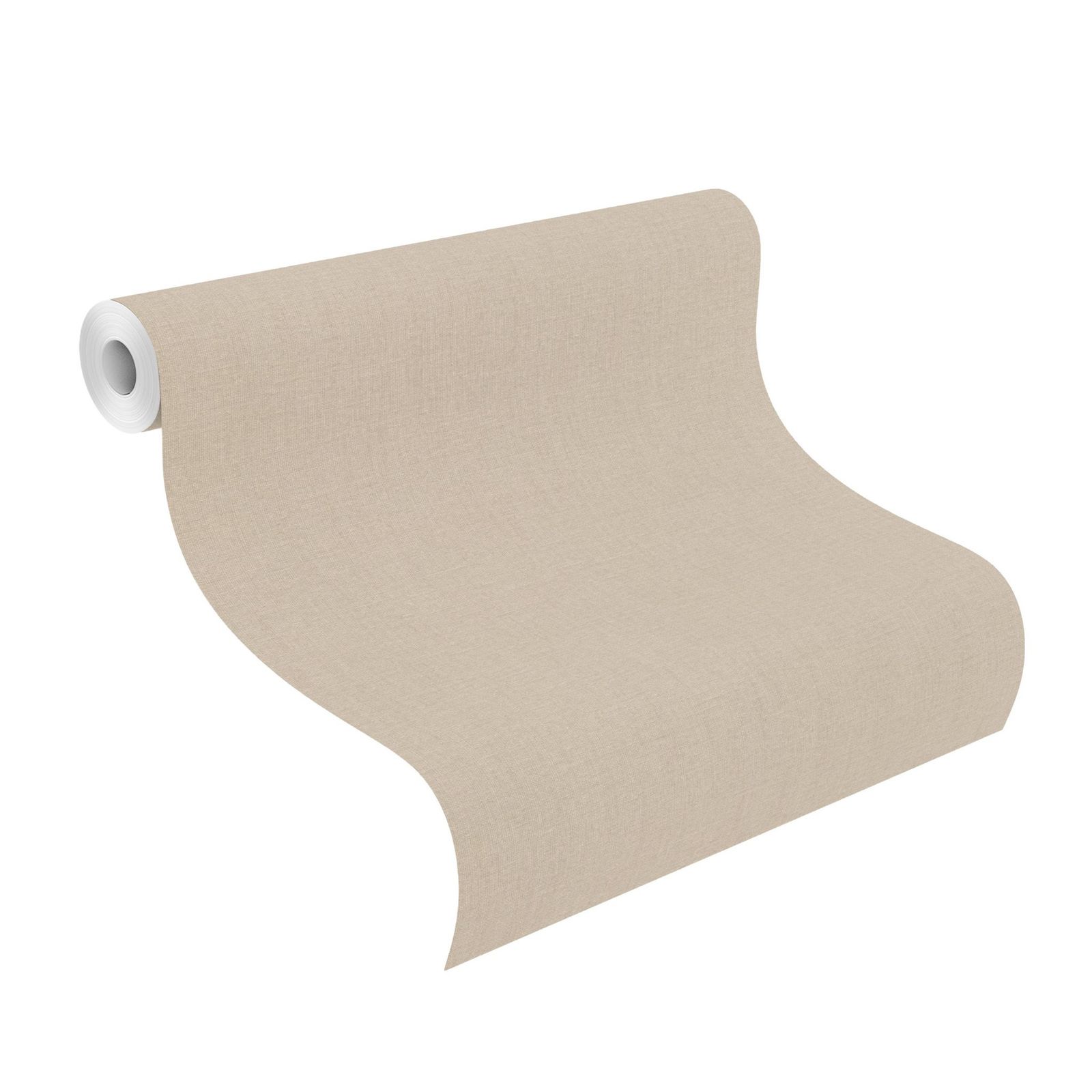 Tapete Basic universell Vinyltapete Leinen soft ansatzfrei 53 cm x 10,05 m