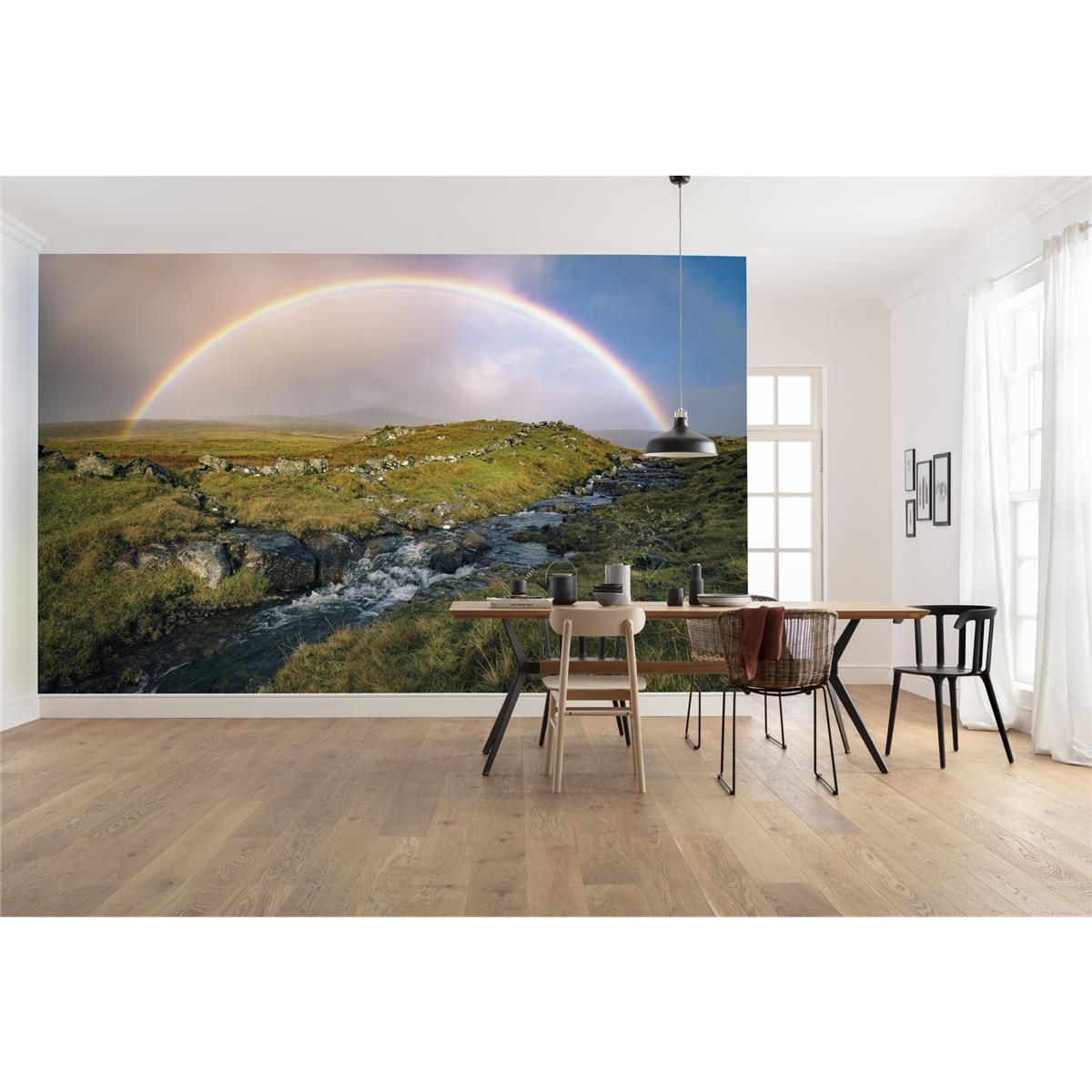 Vlies Fototapete - Coloured Faeroer - Größe 450 x 280 cm