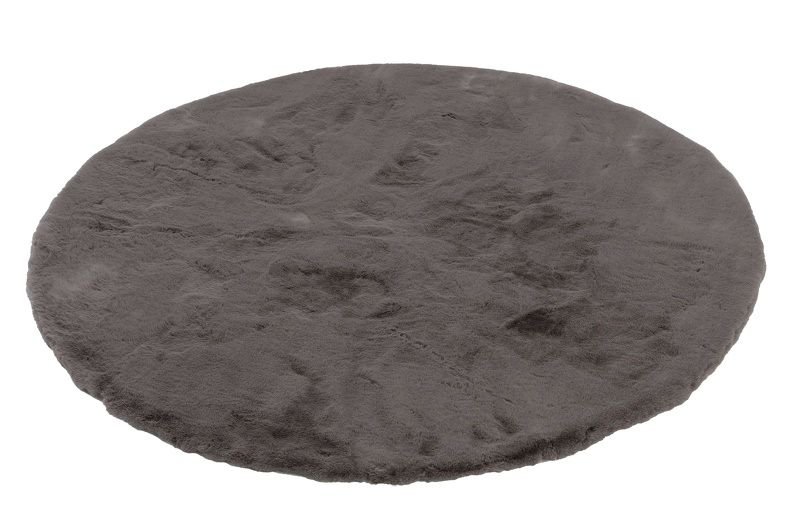 Teppich TENDER Rund Grau - Ø 120 cm RUND