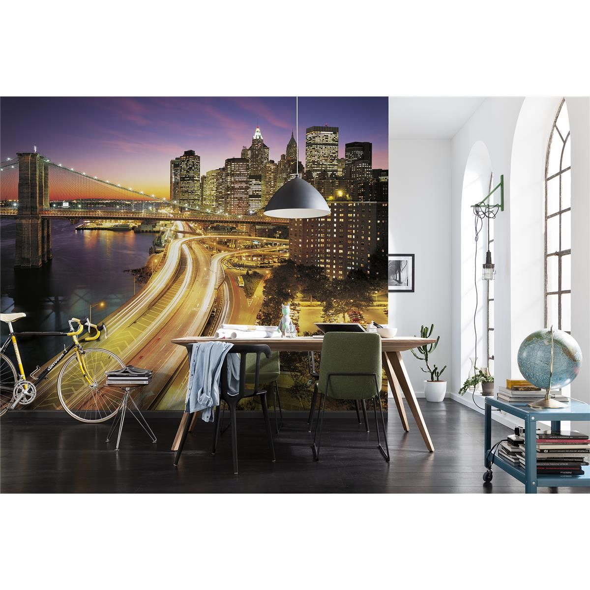 Papier Fototapete - NYC Lights - Größe 368 x 254 cm