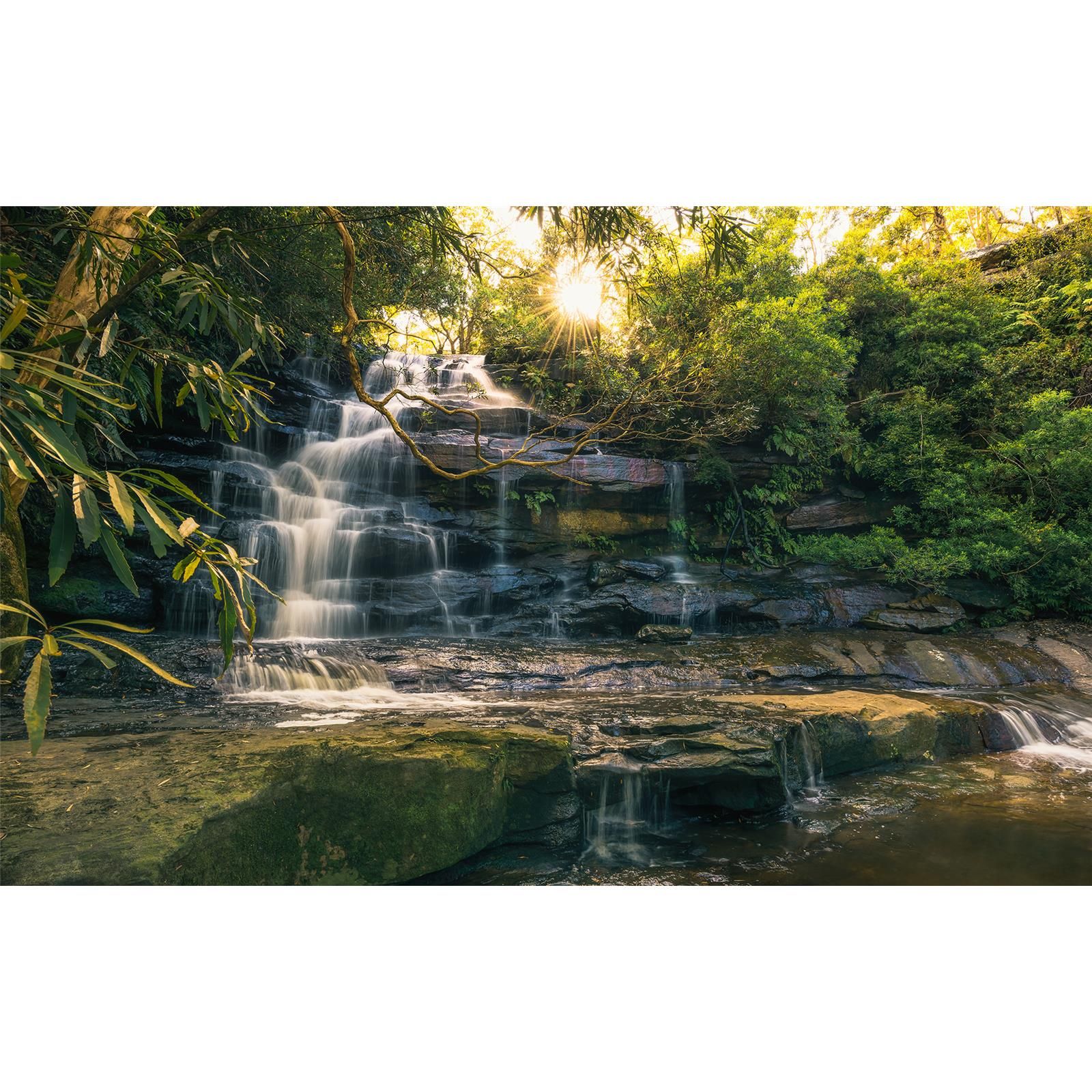Vlies Fototapete - Golden Falls - Größe 450 x 280 cm