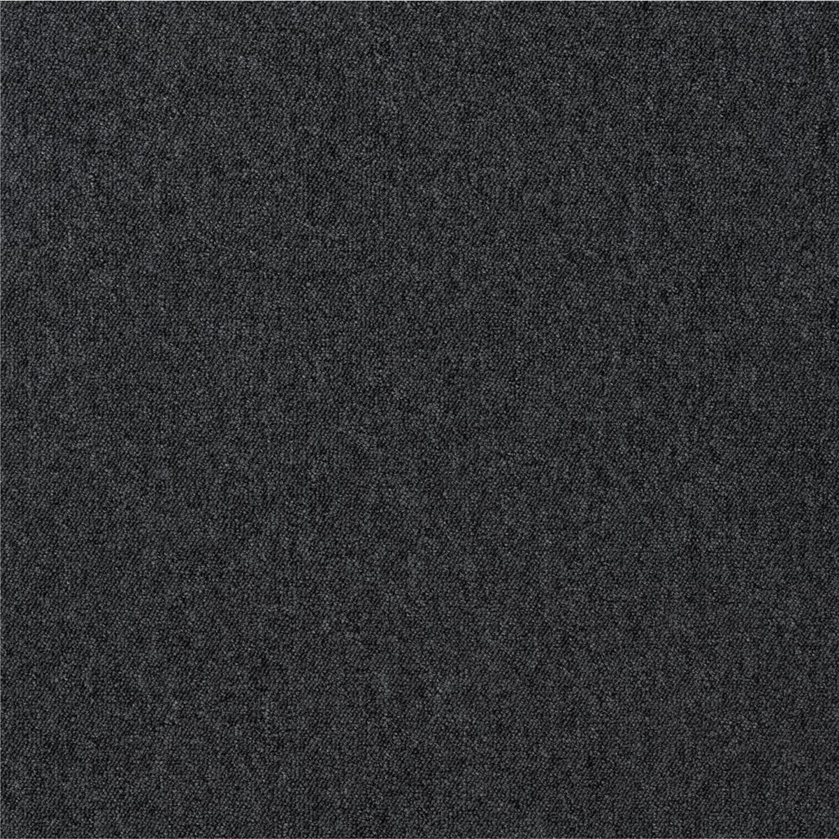 Teppichfliesen 50 x 50 cm NEAPEL SL Schlinge Anthrazit 770 uni