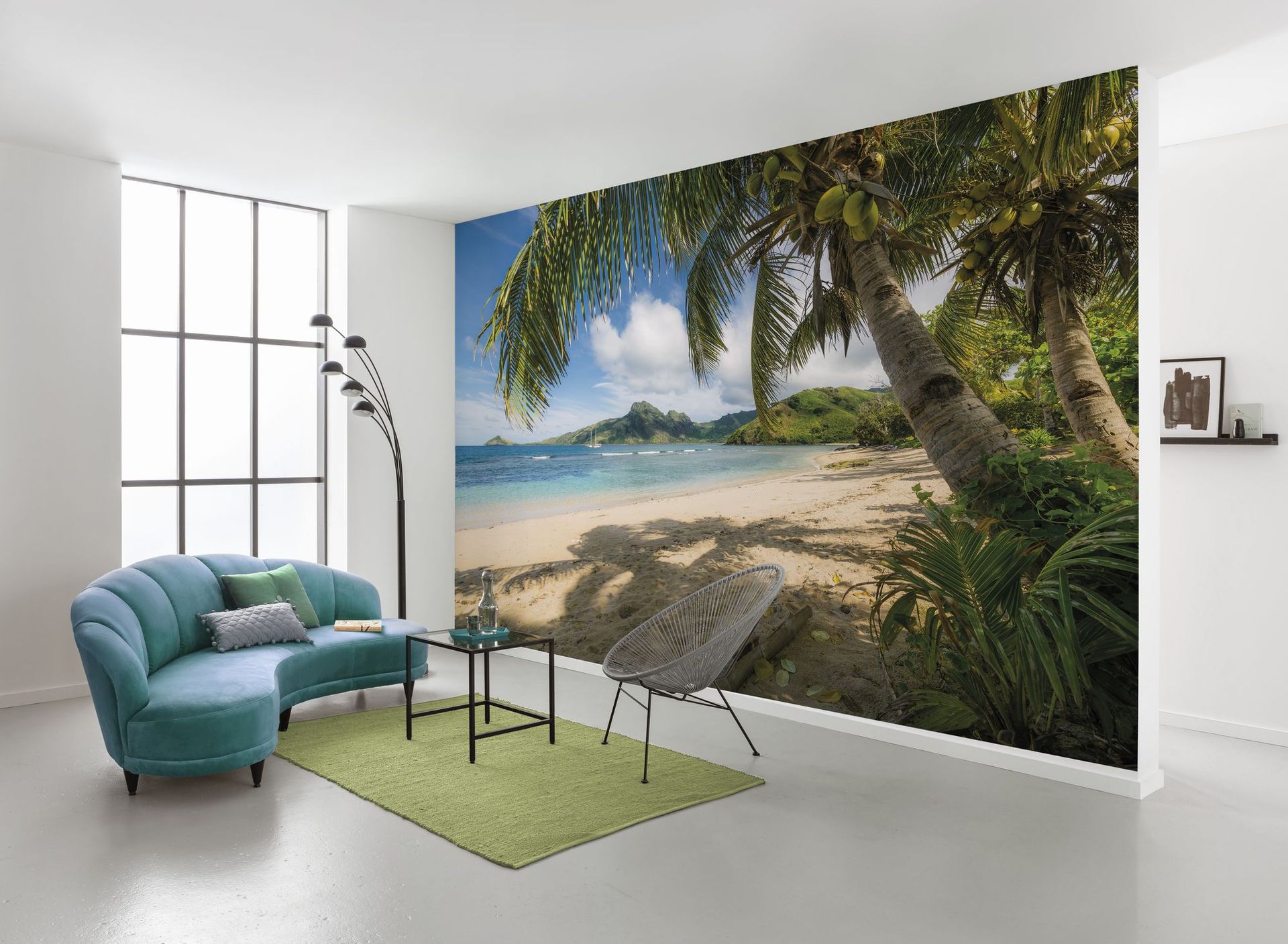 Vlies Fototapete - Strandoase Südsee - Größe 450 x 280 cm