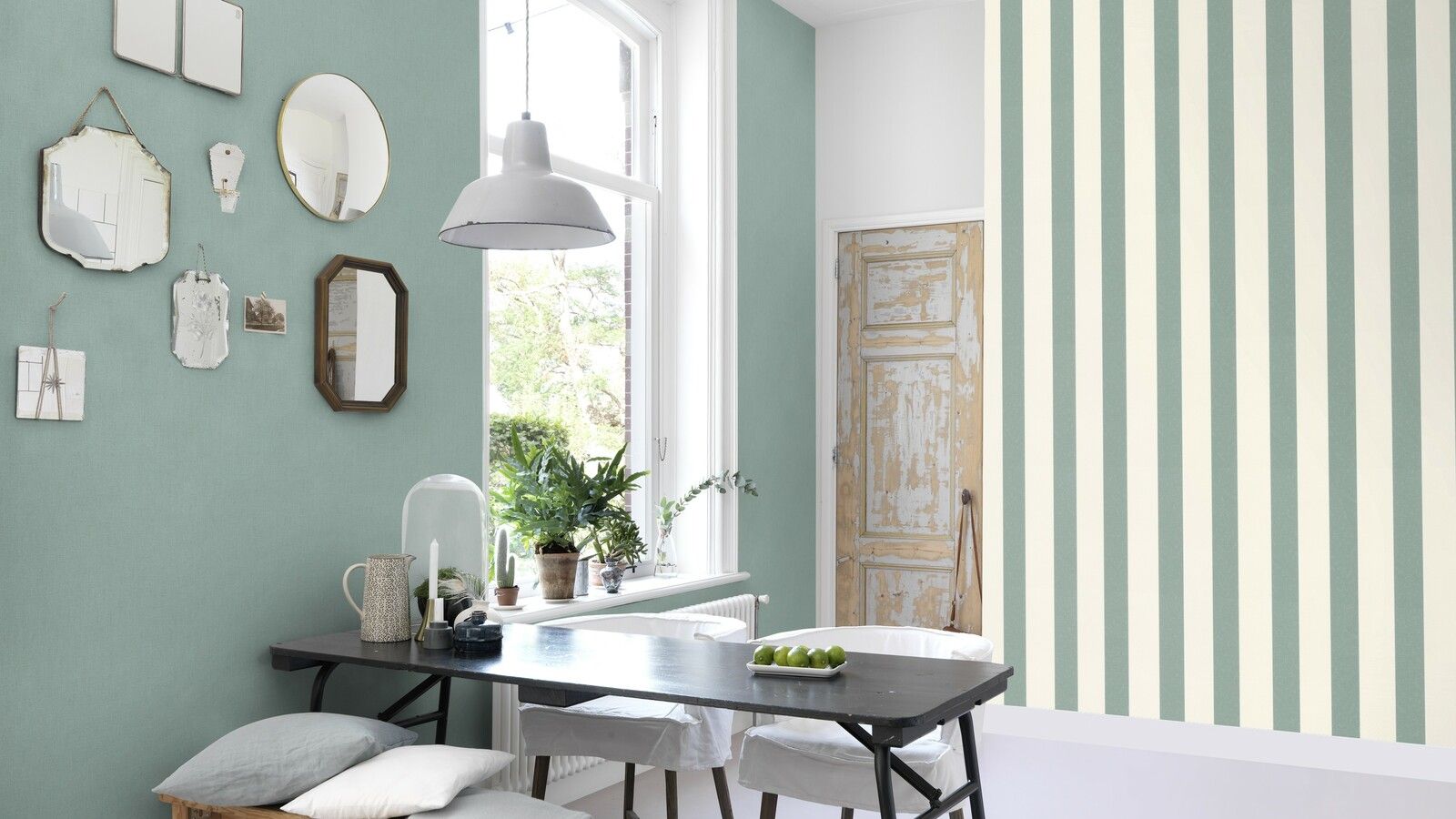 Tapete Modern universell Vinyltapete Hell Blaugrau ansatzfrei 53 cm x 10,05 m