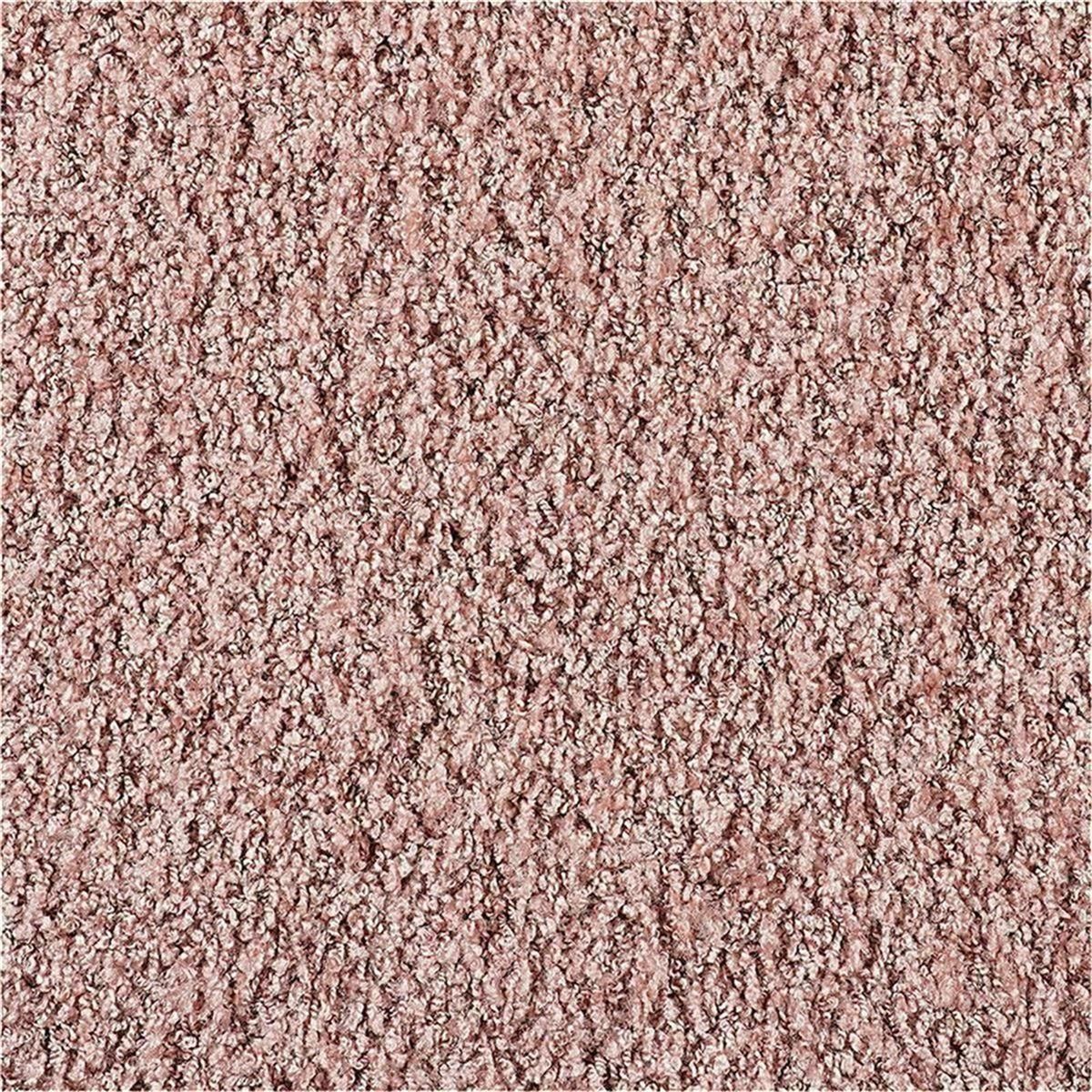 Teppichfliesen 25 x 100 cm selbsthaftend INFLOOR-GIRLOON Chorus-MO Rose 121 uni