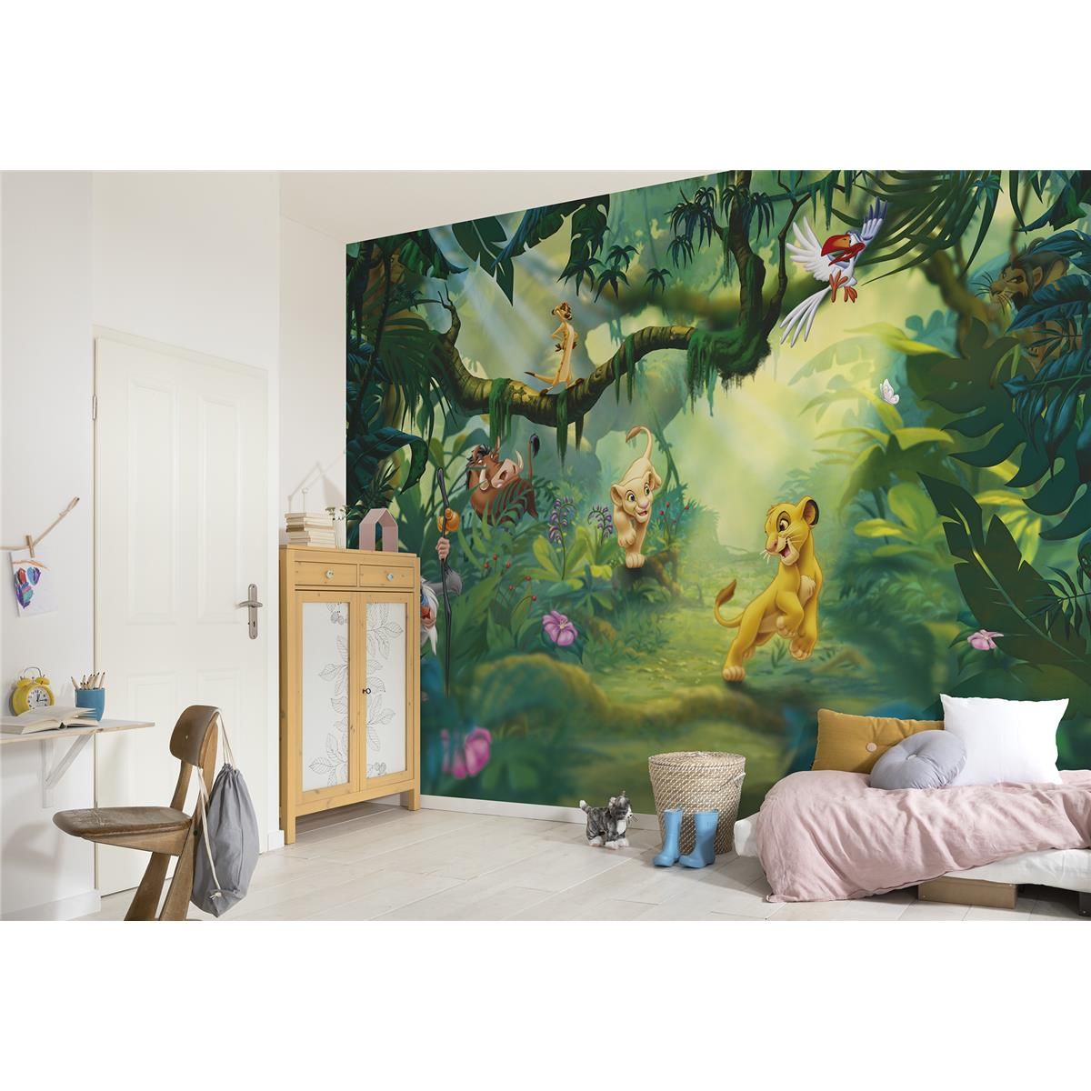 Papier Fototapete - Lion King Jungle - Größe 368 x 254 cm