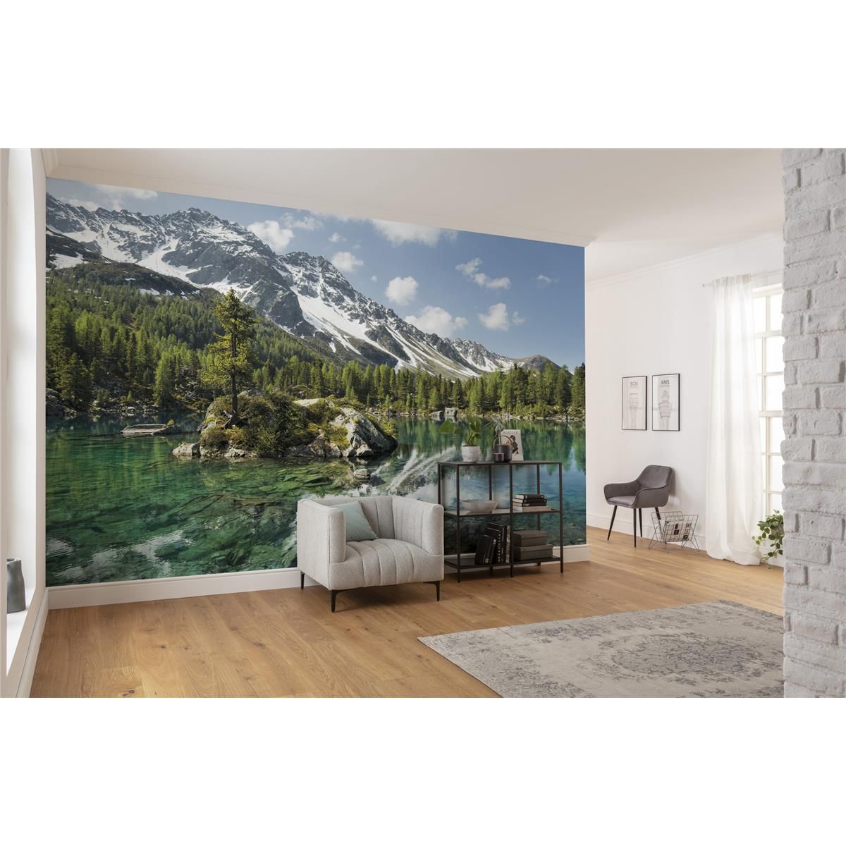 Vlies Fototapete - Bergmagie - Größe 450 x 280 cm