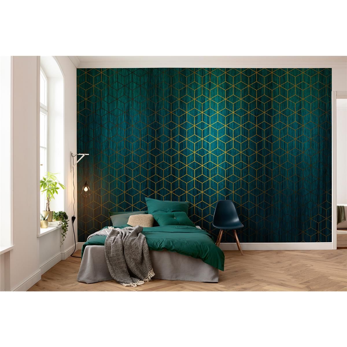 Vlies Fototapete - Mystique Vert - Größe 400 x 280 cm