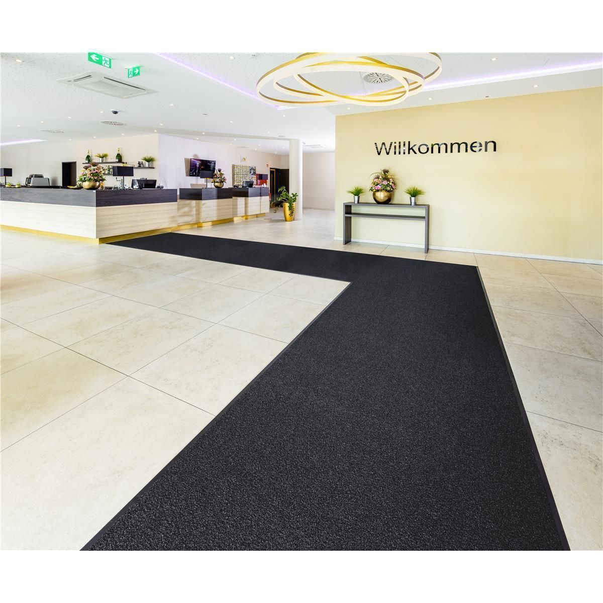 Sauberlauf Braun 47.03 mit Rand - Rollenbreite 200 cm