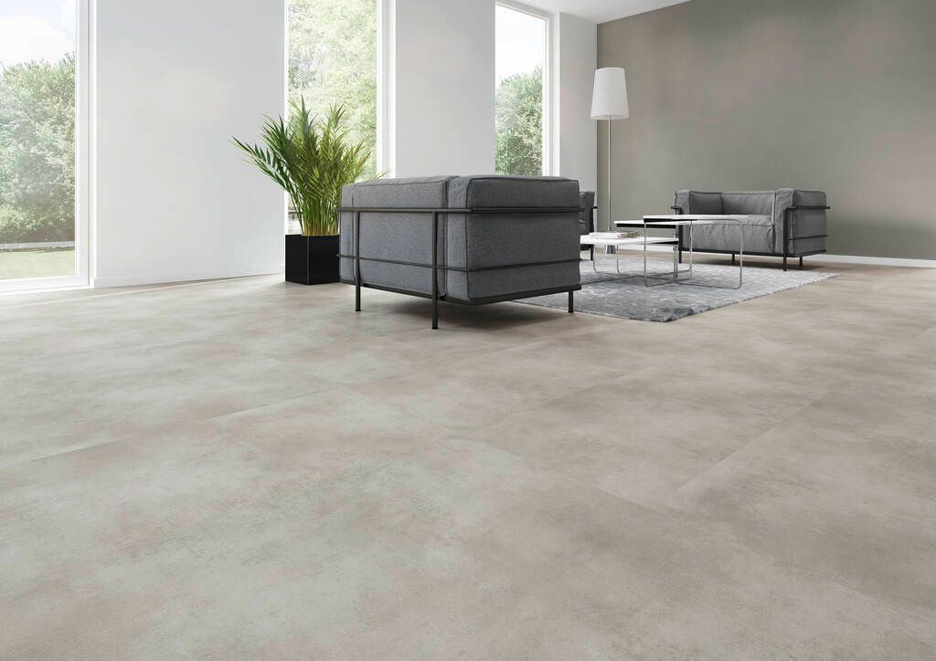 Designboden Fliese 457 mm x 914 mm DESIGN 555 Dryback 5536 Natural Concrete - Nutzschichtdicke 0,55 mm